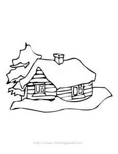 231x300 Log Cabin Woods Sketch Templates Line Drawingstemplates - Log House Sketch