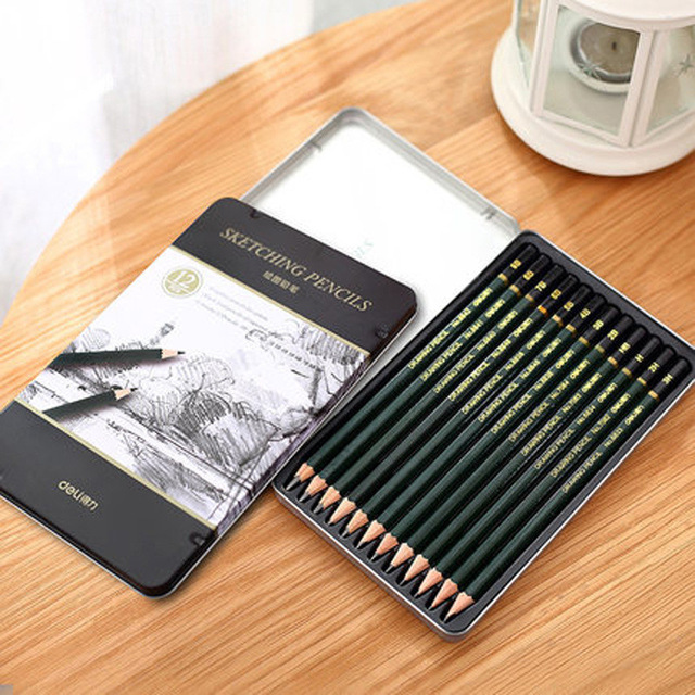 640x640 Freeshipping 12pcs Painting Pencil Set Professional Log Sketch - Log Sketch