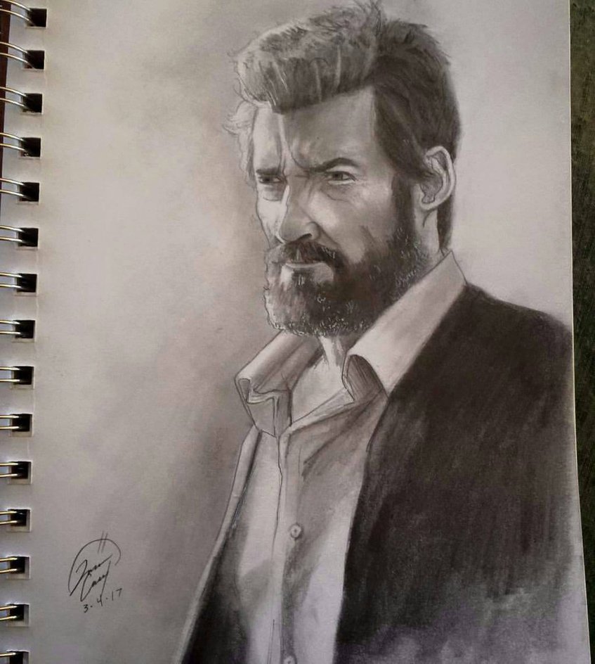 847x944 Logan Sketch. By Hatterandharestudios - Logan Sketch