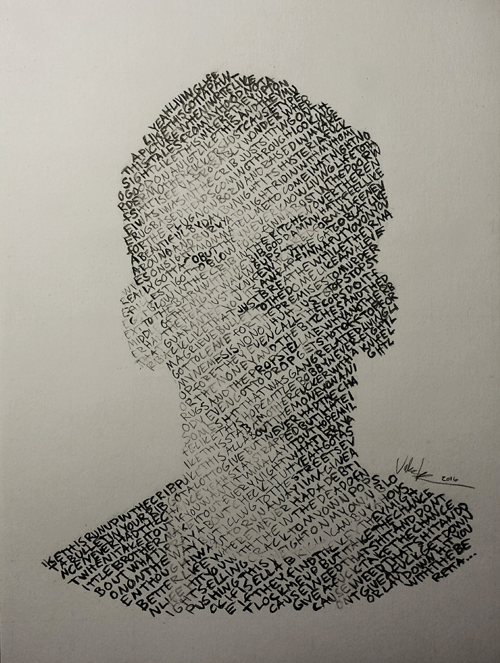 1000x1326 Lyric Portrait Of Logic Drawing - Logic Sketch