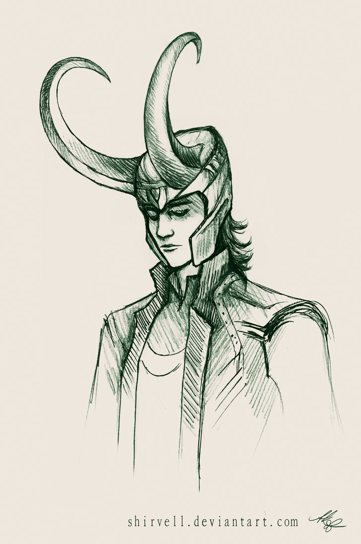 728x1097 Sometimes You Just Have To Draw Loki By Shirvell - Loki Sketch