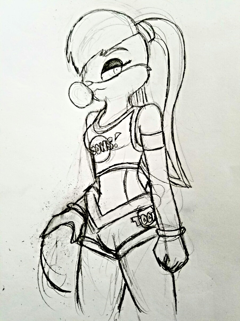 768x1024 Lola Bunny Sketch By Rainbowthefox - Lola Bunny Sketch