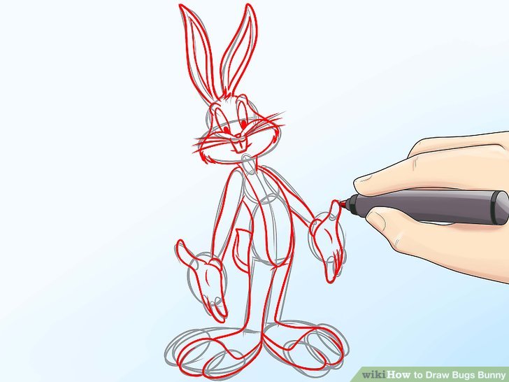 728x546 How To Draw Bugs Bunny (With Pictures) - Lola Bunny Sketch