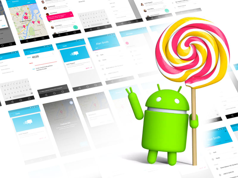 800x600 Android Lollipop Ui Kit Sketch Freebie - Lollipop Sketch