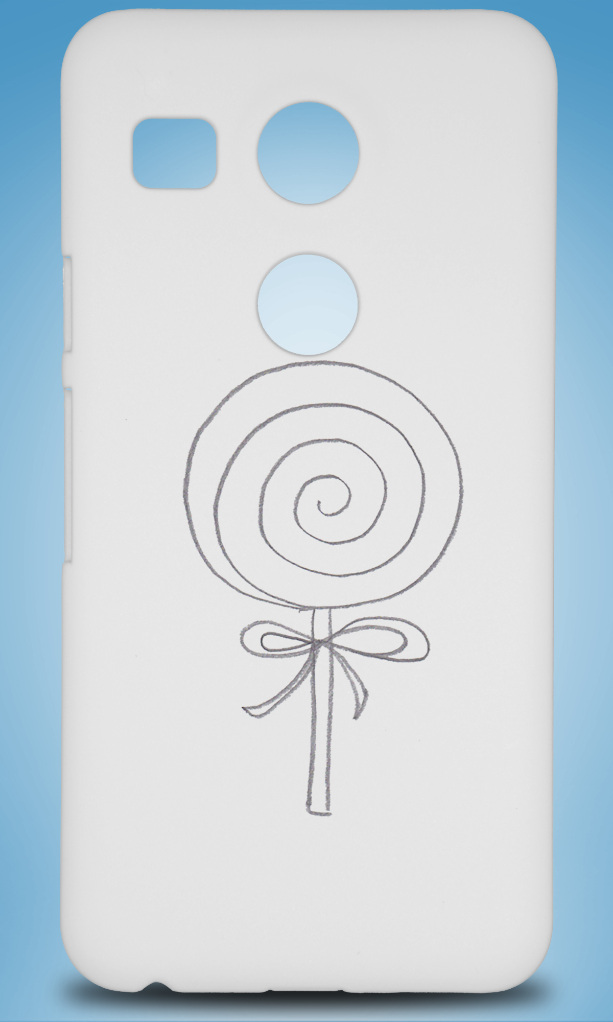 1200x2000 Cute Lollipop Sketch Art Drawing Hard Phone Case Cover For Nexus 5 - Lollipop Sketch