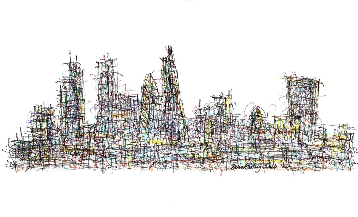 1200x728 London Skyline (9) (Brian Keating) - London Skyline Sketch