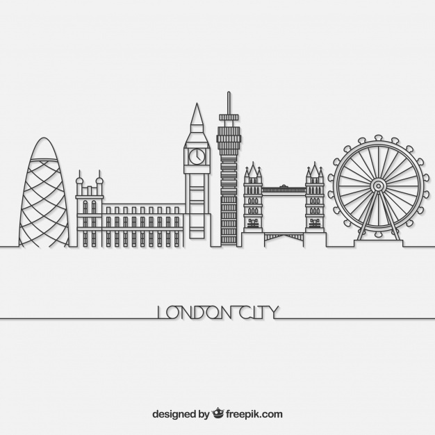 London Skyline Sketch at PaintingValley.com | Explore collection of ...