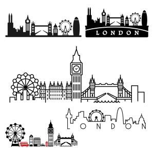 300x300 Pin By Cuttabledesigns On Cities And States London - London Skyline Sketch