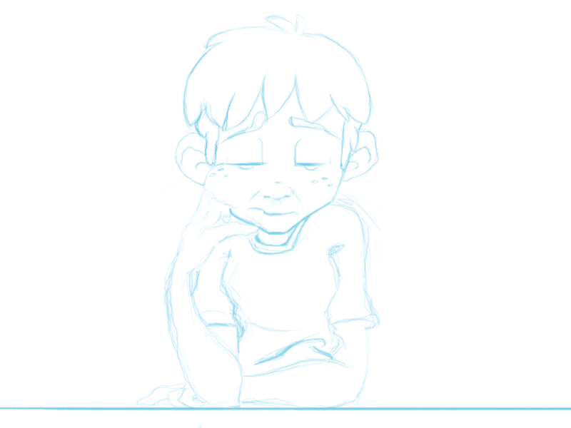 800x600 Lonely Boy By Christian Jackson - Lonely Boy Sketch