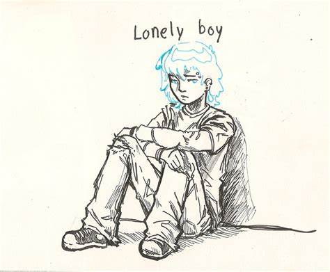 474x391 Lonely Sad Boy Drawing. Lonely Boy By Jkearney On Hasshe - Lonely Boy Sketch