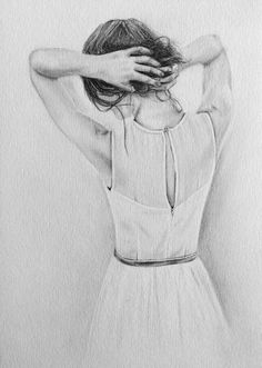 236x331 The Lonely Girl Graphite Pencil Drawing By Jacqui Belcher Art - Lonely Girl Sketch