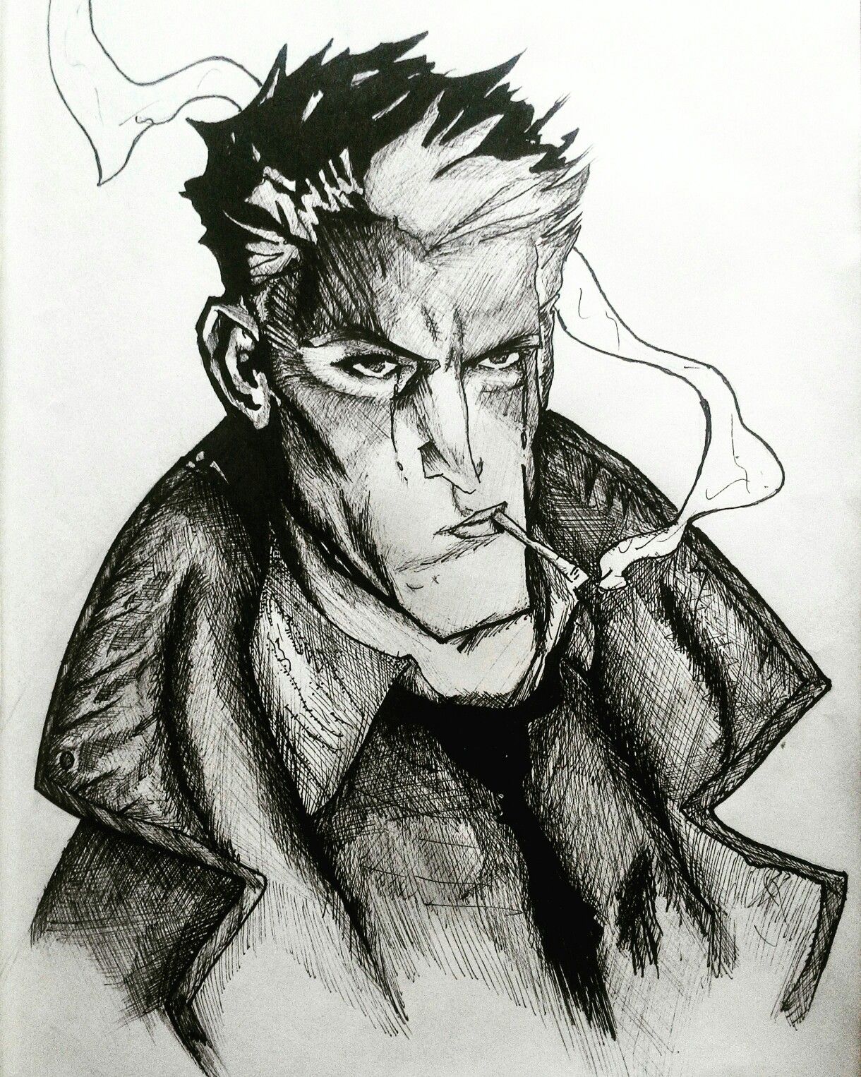 1220x1526 Lonely Man - Lonely Man Sketch