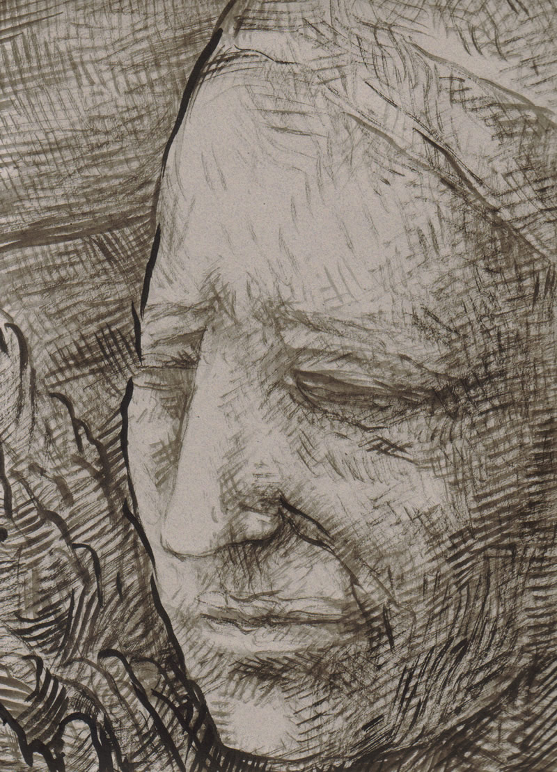 800x1109 The William T. Ayton Art Blog Lonely Man And Mountains - Lonely Man Sketch