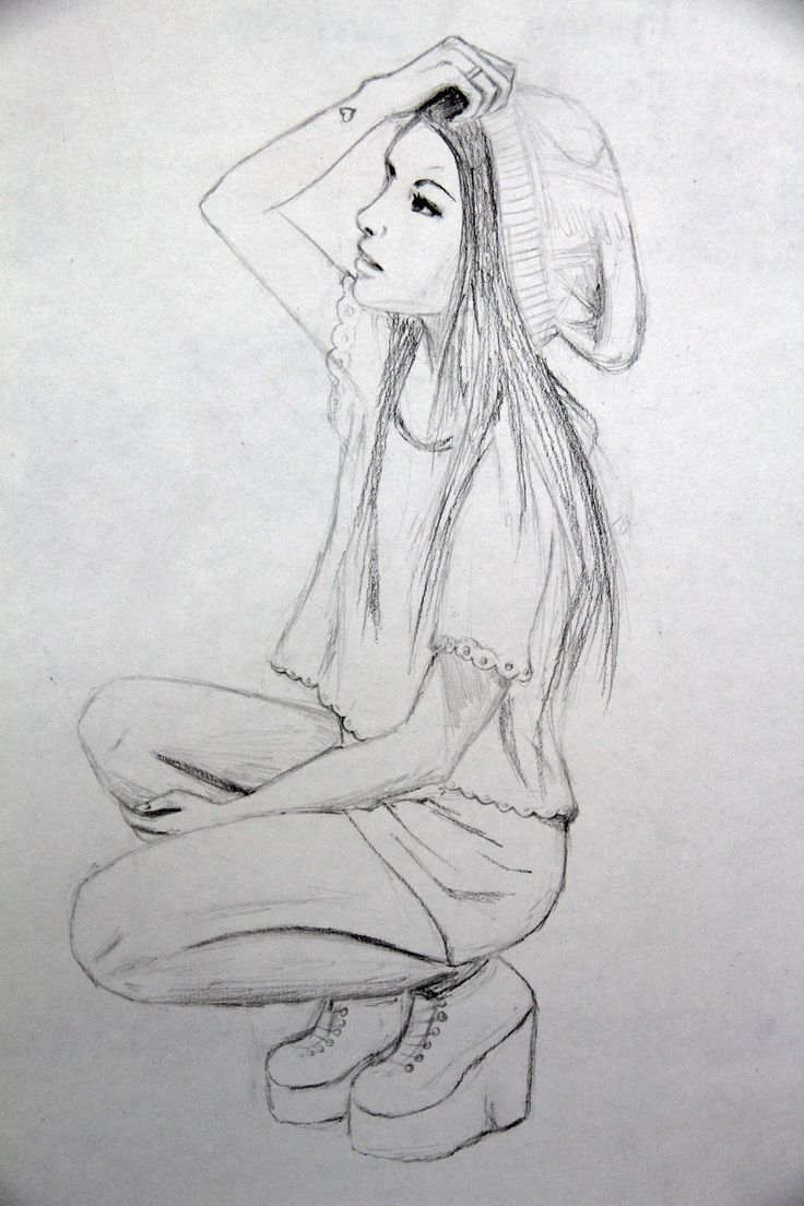 736x1104 Best Pencil Sketches Drawing Sketches Of Lonely Girl Gallery Best - Lonely Sketches