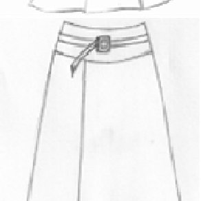 292x292 A) Sketch Of Design (1) Functional Aspects This Design Consists - Long Skirt Sketch