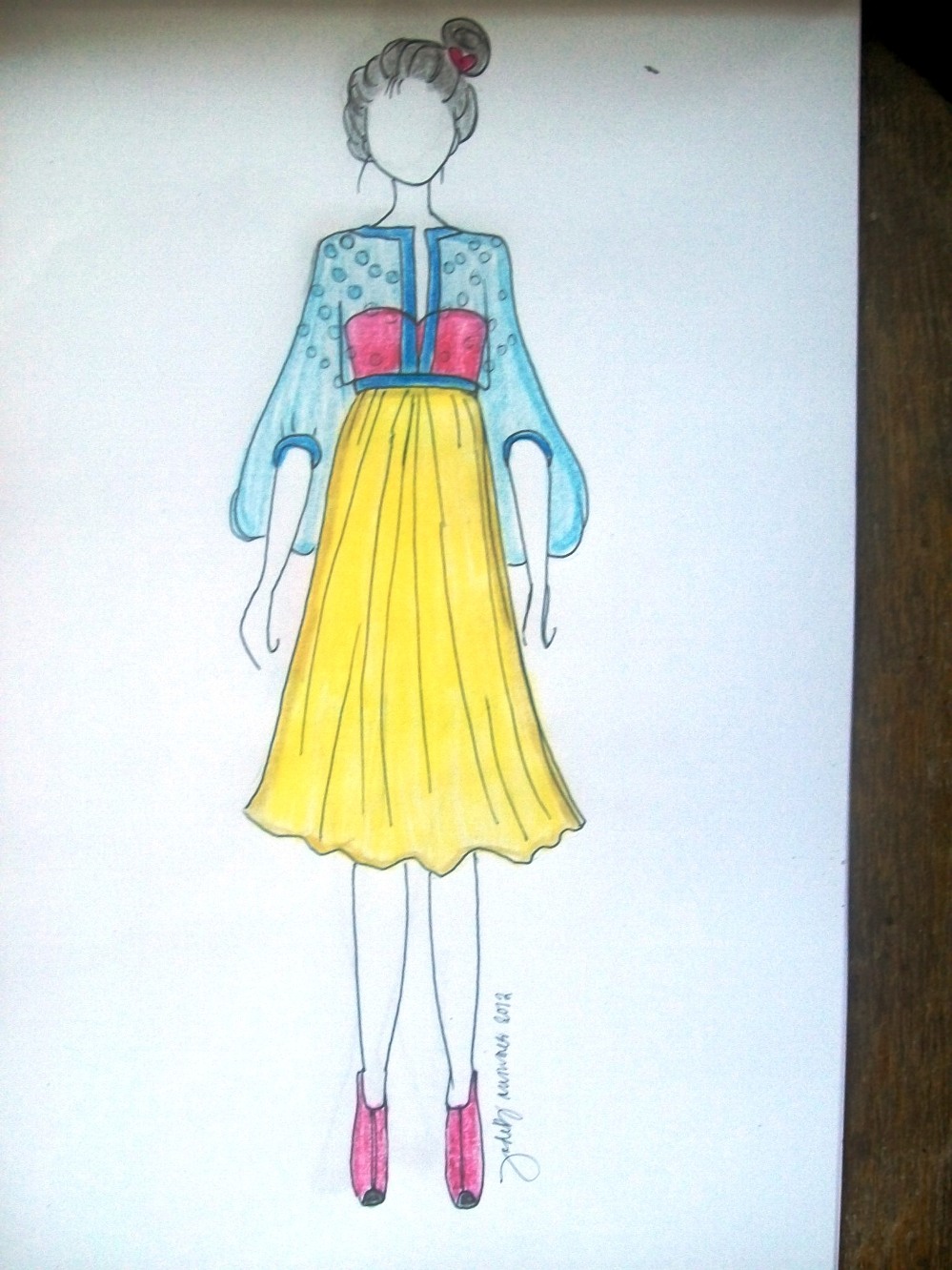 999x1332 Crazy Summer Sketch Sunny Skirts Between I And The Sky - Long Skirt Sketch