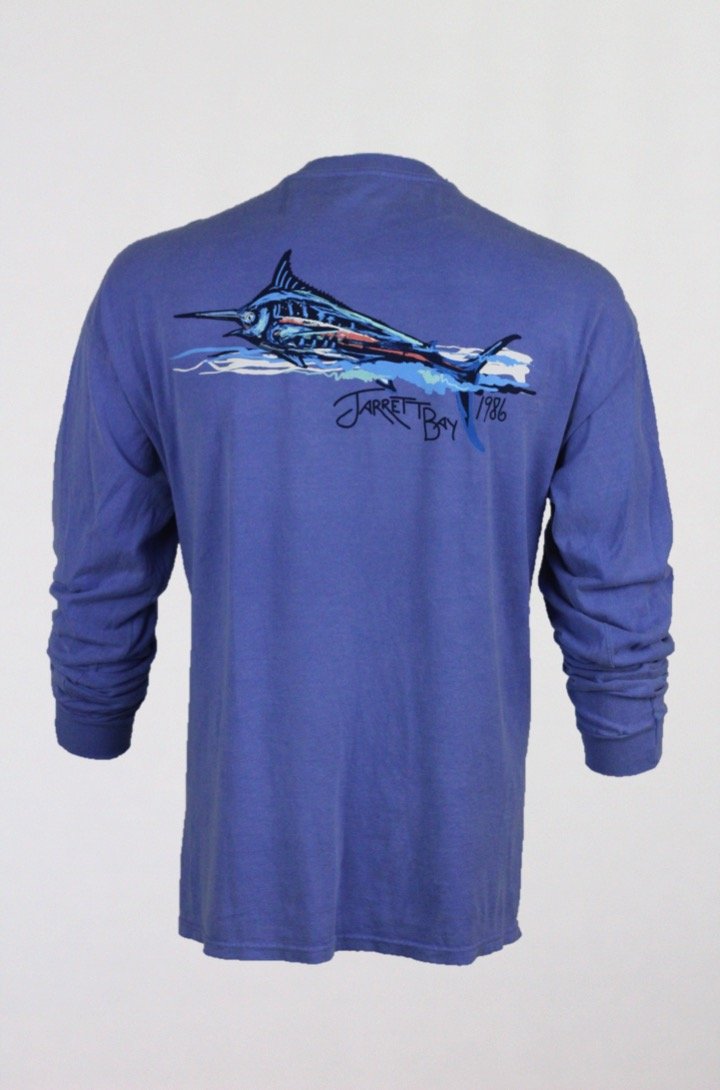 720x1090 Marlin Sketch Long Sleeve Tee - Long Sleeve Shirt Sketch
