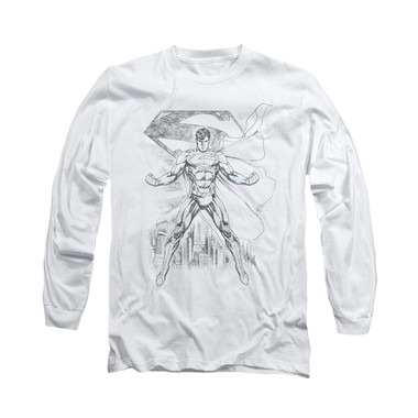 380x380 Superman Long Sleeve Shirt - Long Sleeve Shirt Sketch