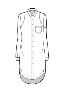 236x333 The 294 Best Flat Garment Sketches Images In 2018 - Long Sleeve Sketch