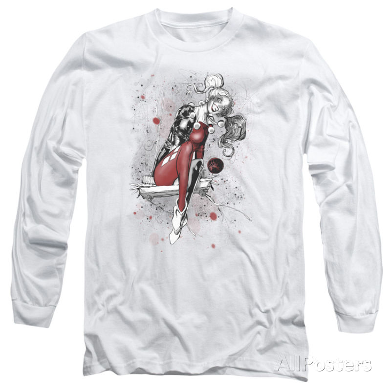 800x800 Jla Harley Quinn Sketch T Shirts For Men Women Or Kids 2xl Adult - Long Sleeve T Shirt Sketch