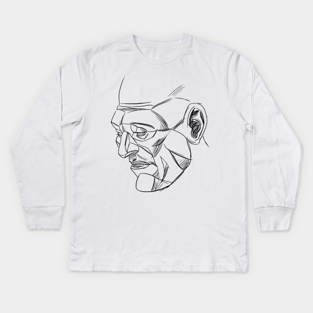 630x630 Sketch Face - Long Sleeve T Shirt Sketch