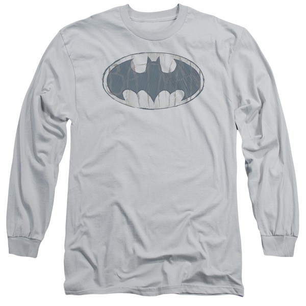 600x600 Batman Water Sketch Logo Long Sleeve T Shirt Teeshirtpalace - Long Sleeve T Shirt Sketch