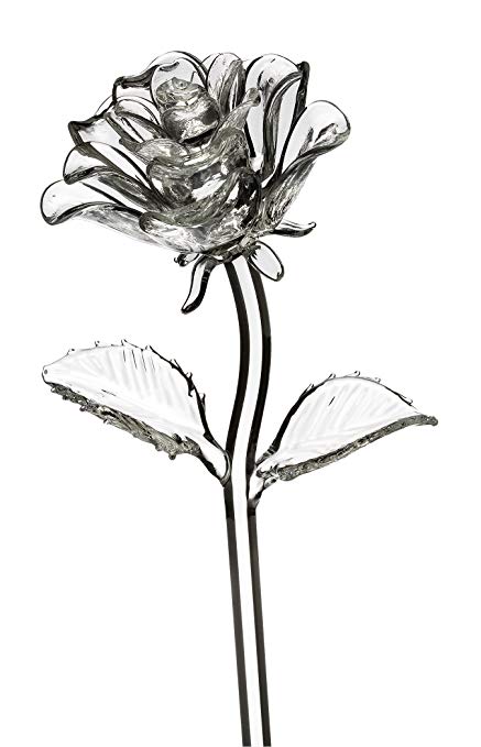 437x679 Waterford Fleurology Glass Flower, Rose Home Amp Kitchen - Long Stem Rose Sketch