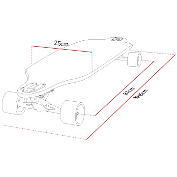 360x360 Longboard Street Surfing Freeride - Longboard Sketch
