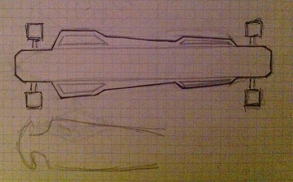 600x373 Apache Longboard On Behance - Longboard Sketch