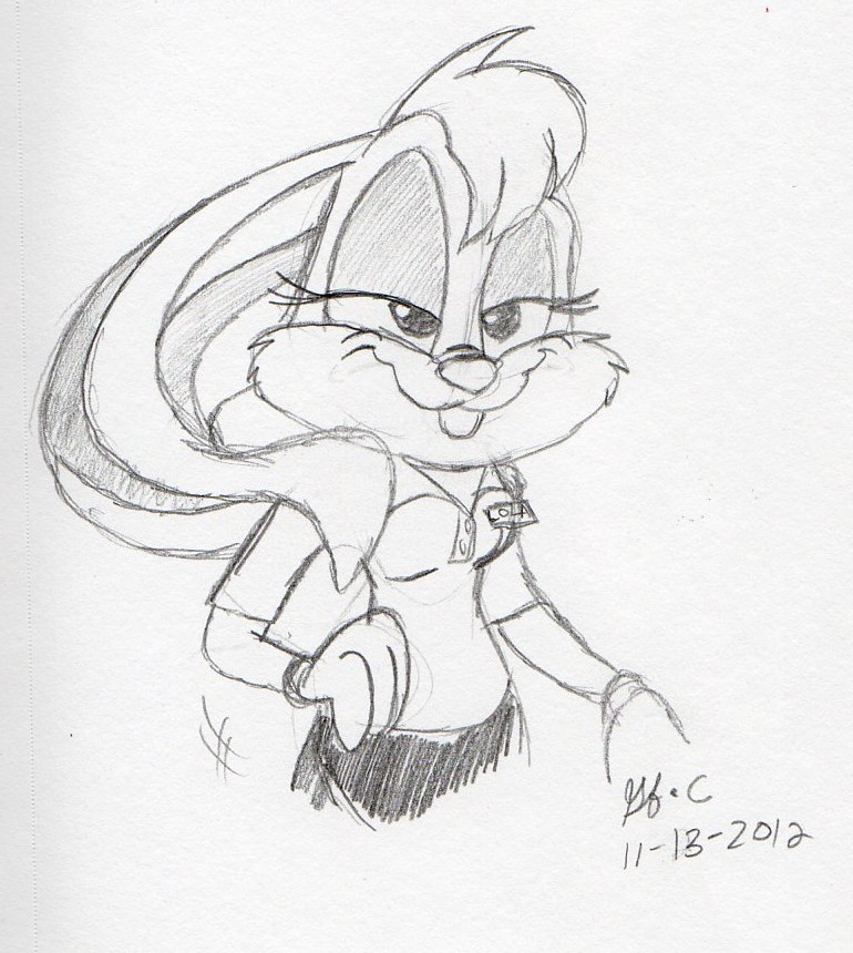770x860 Lola Looney Tunes Show Official Ears Down Sketch By Spongefox On - ...