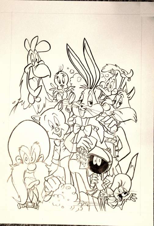 504x737 Great Comic Book Art - Looney Tunes Sketches