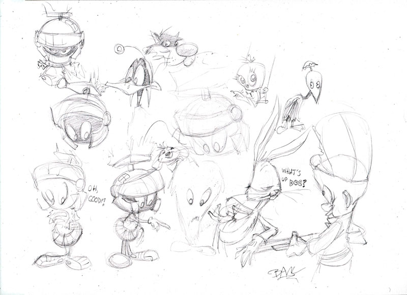 800x581 Looney Tunes Sketches 1 By Houndknight - Looney Tunes Sketches