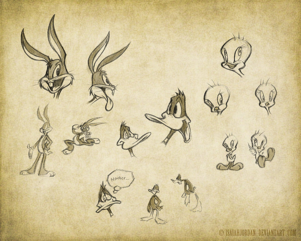 999x799 Looney Tunes Sketches By Isaiahjordan - Looney Tunes Sketches