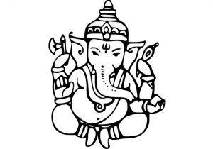 300x210 Ganesh Sketch Images Simple Lord Ganesha Wishing You All A Happy - Lord Ganesha Sketch