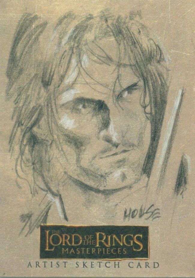 650x925 Lord Of The Rings Masterpieces Lee Kohse Sketch Card Viciousfun - Lord Of The Rings Sketch