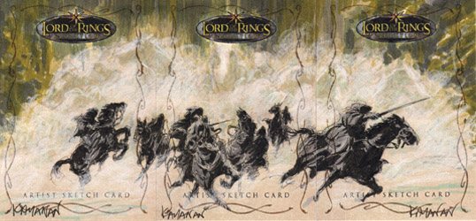 538x250 Lord Of The Rings Sketch Cards Rafael Kayanan - Lord Of The Rings Sketch