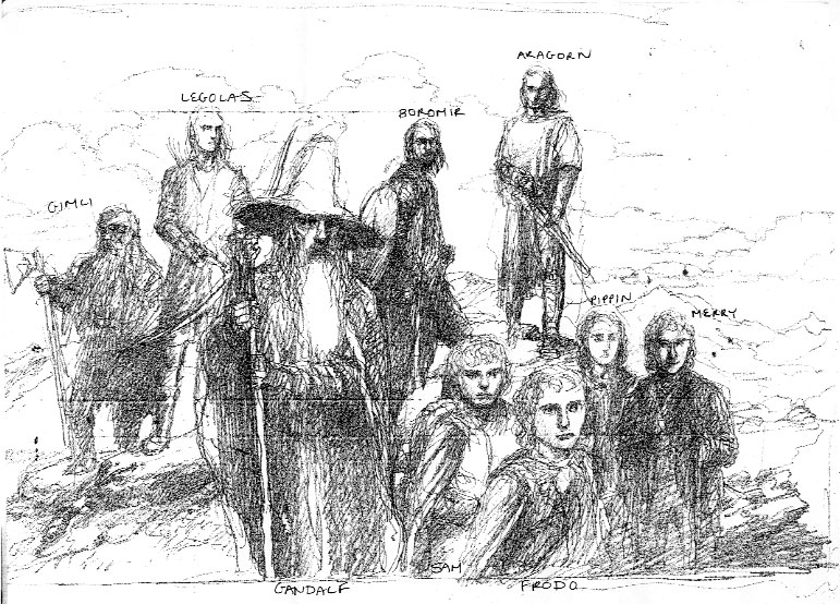 771x554 Magazines And Posters Lotr Ian Mckellen Photographs - Lord Of The Rings Sketch