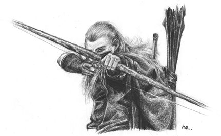 431x266 Sketch Book - Lord Of The Rings Sketch