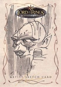 209x300 Topps Lord Of The Rings Evolution James Hodgkins Gollum Sketch - Lord Of The Rings Sketch