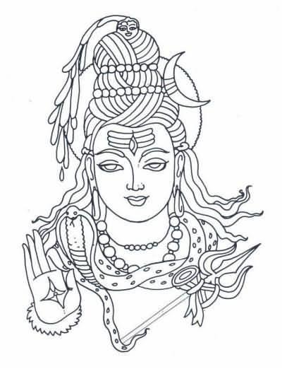 400x522 Sketch Of Lord Shiva Depicts The Birth Of The Ganges - Lord Shiva Sketch