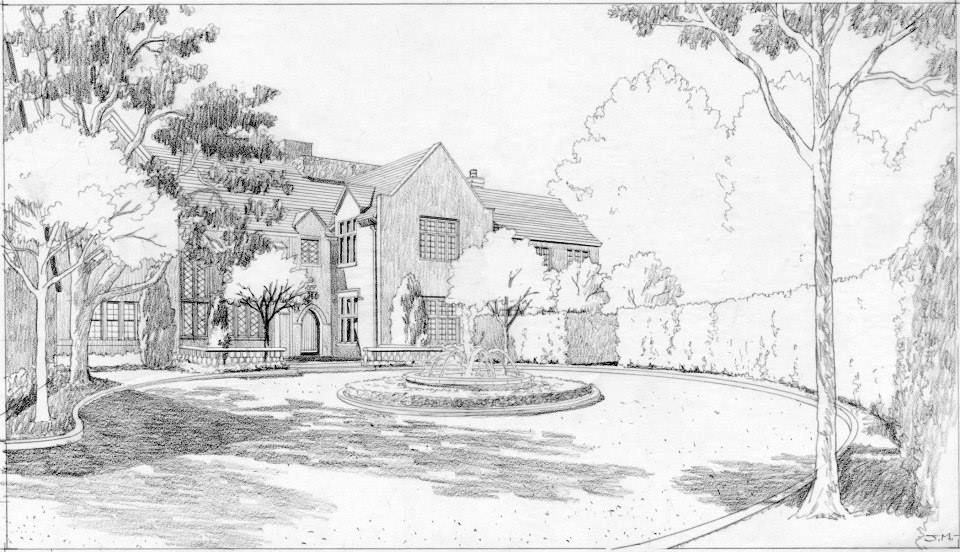 960x552 Sketch From Jon Messer, An Architectural Illustrator In Los - Los Angeles Sketch