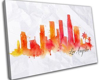 340x270 Los Angeles Skyline Etsy - Los Angeles Skyline Sketch