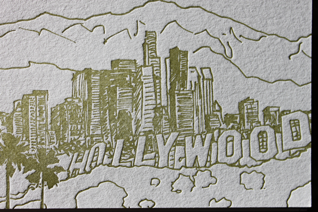 640x427 Hot Off The Press Greetings From 2012 - Los Angeles Skyline Sketch