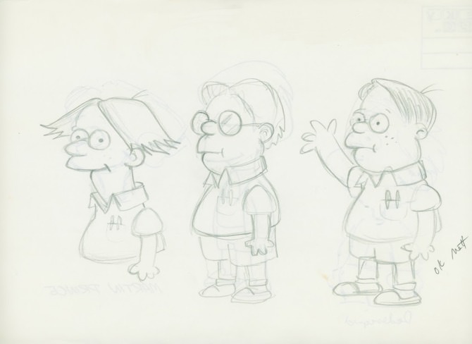 670x488 Lost Sketch Of The Evolution Of Martin Prince - Lost Sketch