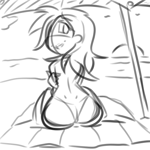 500x500 Sketch Work Put Lotion On Her Back~ By Gkvalhalla - Lotion Sketch