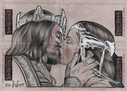 420x300 Lord Of The Rings Sketch Cards - Lotr Sketches