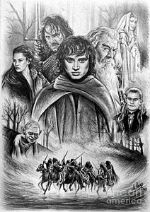 212x300 The Lord Of The Rings Drawings Fine Art America - Lotr Sketches