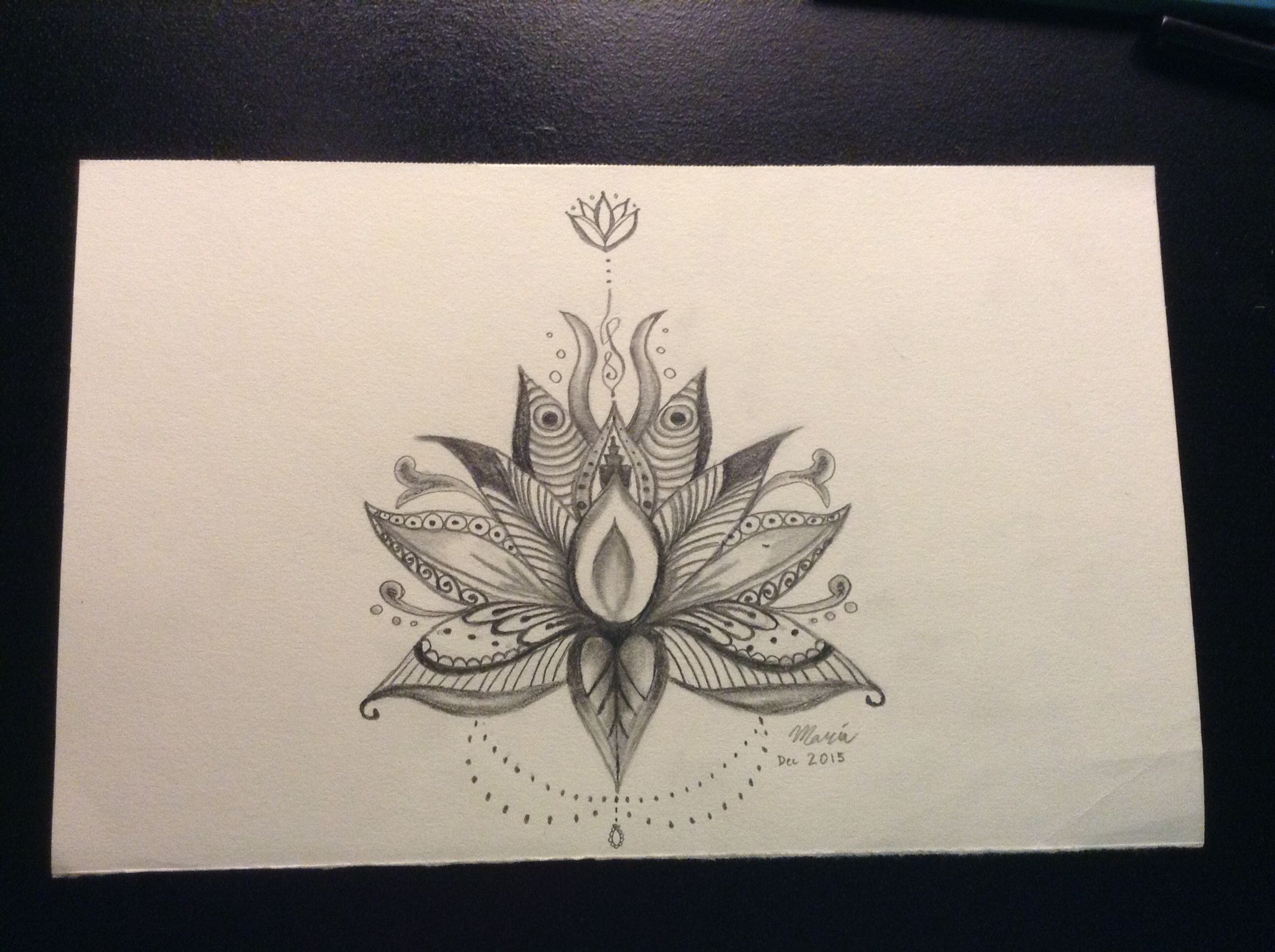 2048x1530 Lotus Flower Pencil Drawing With Design Pencils And Papers - Lotus Flower Pencil Sketch