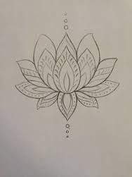 Lotus Flower Sketch Step By Step at PaintingValley.com | Explore ...