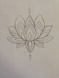 188x251 Simple Lotus Drawing - Lotus Flower Sketch Step By Step
